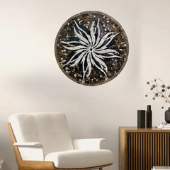 Abstract Flower Mosaic Wall Art