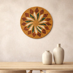 Luxury Floral Stone Mosaic Wall Art