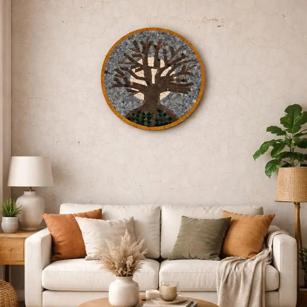 Rooted Tree Mosaic Wall Art
