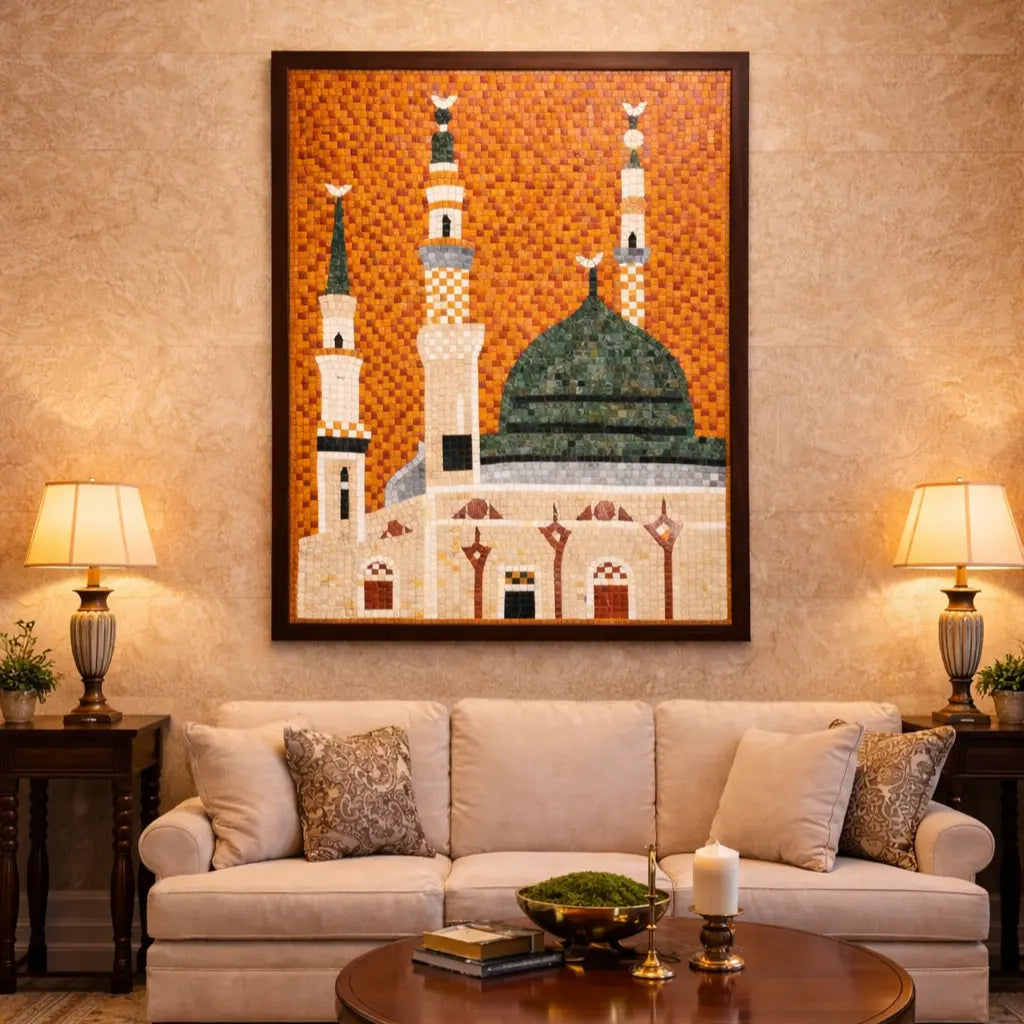 Masjid e Nabwi Mosaic Frame