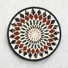 Radial Geometric Stone Mosaic