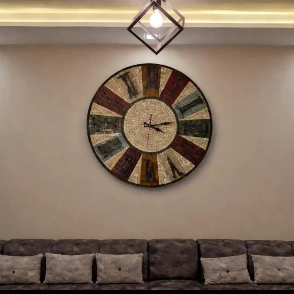 Mosaic Wall Clock